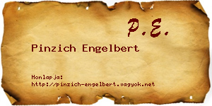 Pinzich Engelbert névjegykártya
